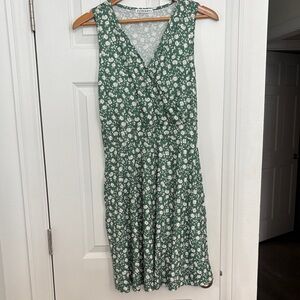 Guberry Floral Green Midi‎ Dress